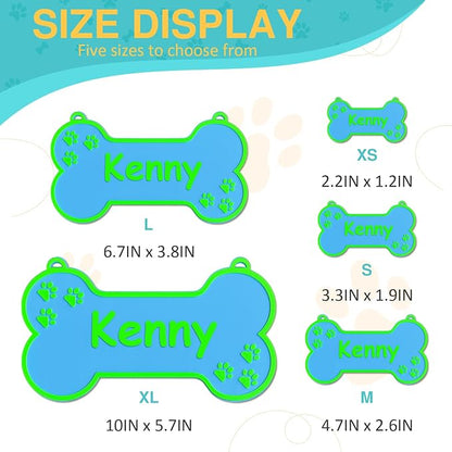 Personalized Dog Crate Sign Custom Dog Kennel Accessories Name Plate Doghouse - Image 2