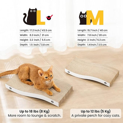 Cat Scratcher, Durable Scratch Pad, Corrugated Cardboard Scratching Board - Image 4