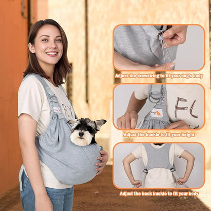 Dog Sling Carriers for Small Dogs, Carrier Sling for Cats and Pupp, Carrying - Image 3