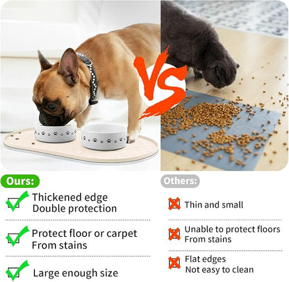 KPWACD Pet Feeding Mat for Dogs and Cats, Silicone Dog Placemat Non-Slip - Image 3