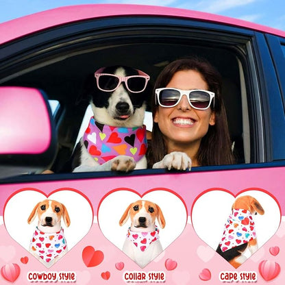 Youyole 120 Pcs Valentine's Day Dog Bandana Bulks Love Dog Bandanas Valentine's - Image 4