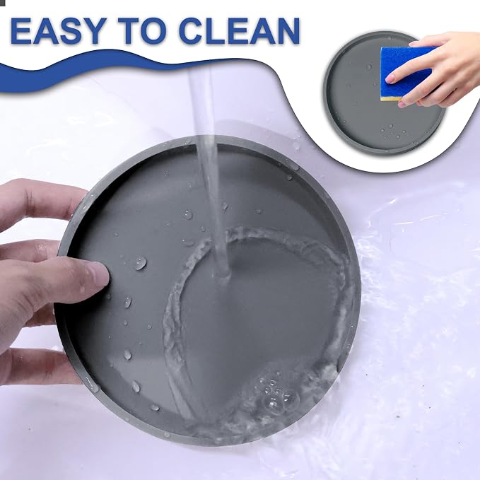 Arespark Pet Silicone Food Mat, Round Eating Tray - Image 8
