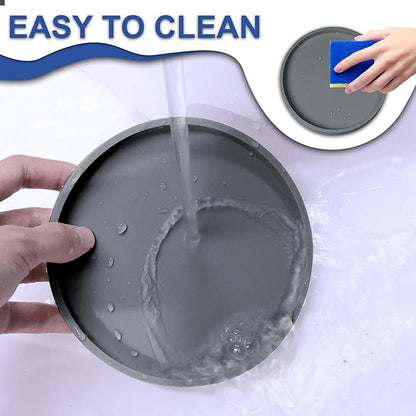 Arespark Pet Silicone Food Mat, Round Eating Tray - Image 8