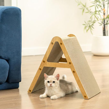 A-Frame Cat Scratcher Vertical & Horizontal Scratching pad - Image 8