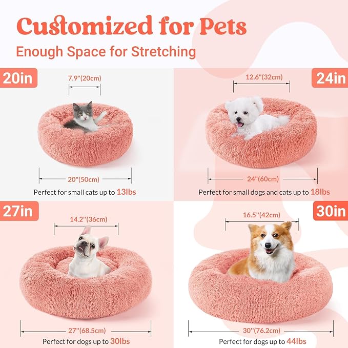rabbitgoo Calming Dog Bed for Small Medium, 27 inches Pet Bed Machine Washable - Image 5