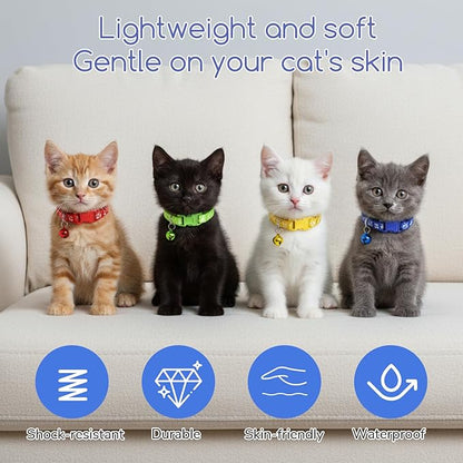 6 Pcs Collar for Cats, Breakaway Cat Collars Reflective Safety Kitten Collar - Image 6