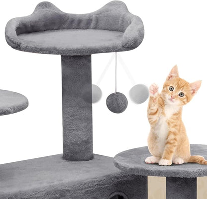 Athena Collection Cat Tree, 77 Inch Cat Tower - Image 5