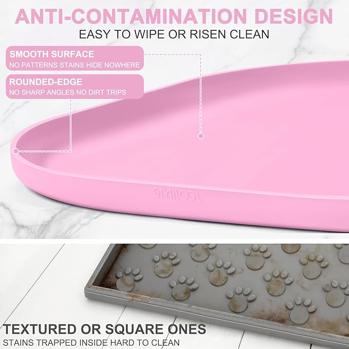 Silicone Pet Food Mat with Raised Edge - Image 5