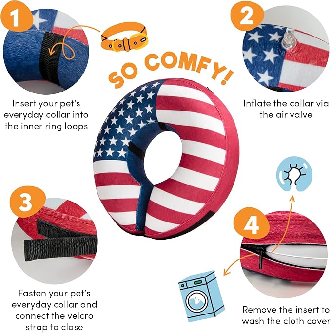 BENCMATE Inflatable Dog Cone Collar Alternative, Soft Dog Cone - Image 2