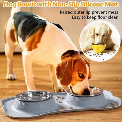 Hubulk Pet Dog Bowls 2 Stainless Steel Dog Bowl - Image 6