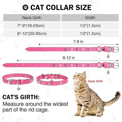 Leather Cat Collars for Boy Girl Cats - Image 3