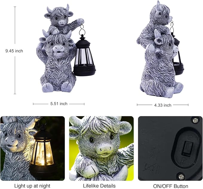Goodeco 9.5 Inch Highland Cow - Image 2