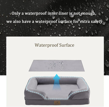 Bedfolks Orthopedic Dog Bed, Waterproof Dog Sofa Bed - Image 3