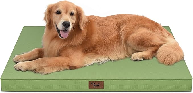 Outdoor Orthopedic Dog Bed for Extra Large Dogs, XL Waterproof Flat Pet Bed by TailStories