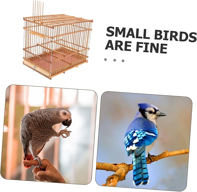 Lightweight Bird Cage Portable Woven Bird Carrier - Image 3