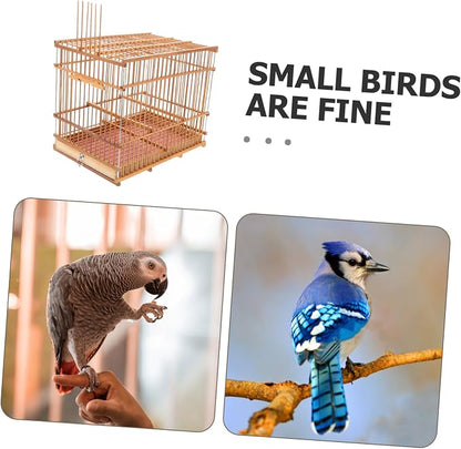 Lightweight Bird Cage Portable Woven Bird Carrier - Image 3