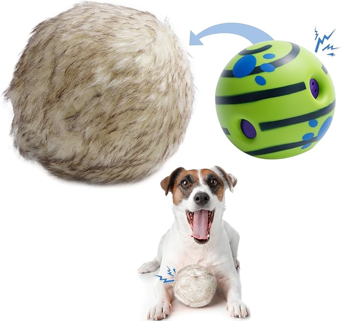 Nocciola Wobble Giggle Ball for Dogs, Interactive Dog Toys for Boredom by Nocciola