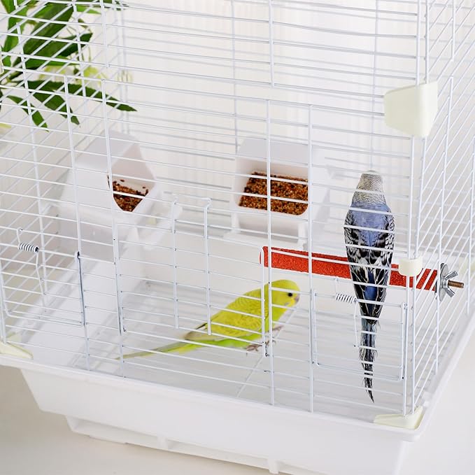 IBWell 2 Pack Bird Water Bowl Clear Bird Food Container Bird Cage Feeder No - Image 7