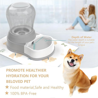 1 Gallon Automatic Dog Water Dispenser, Premium Large Capacity Gravity Pet - Image 6