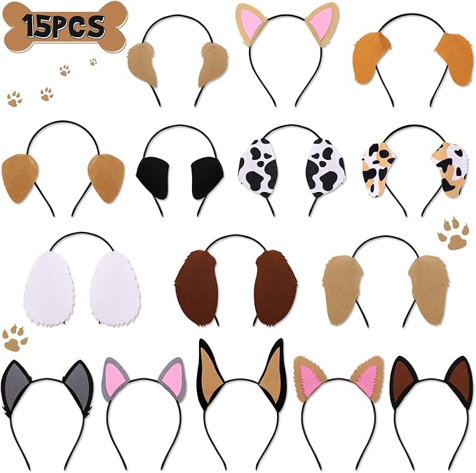 CiyvoLyeen Puppy Dog, Farm Animals Ear Headbands, by CiyvoLyeen