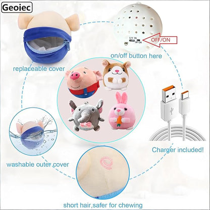 Interactive Dog Toys, Active Moving Pet Plush Toy - Image 7