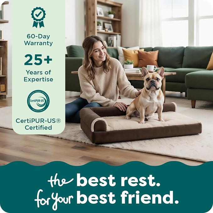 Furhaven Orthopedic Dog Bed for Medium/Small Dogs w/ Removable Bolsters & - Image 9