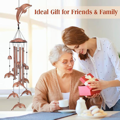 Dolphin Wind Chimes for Outside, Dolphin Gifts for Women/Men/Sympathy - Image 5