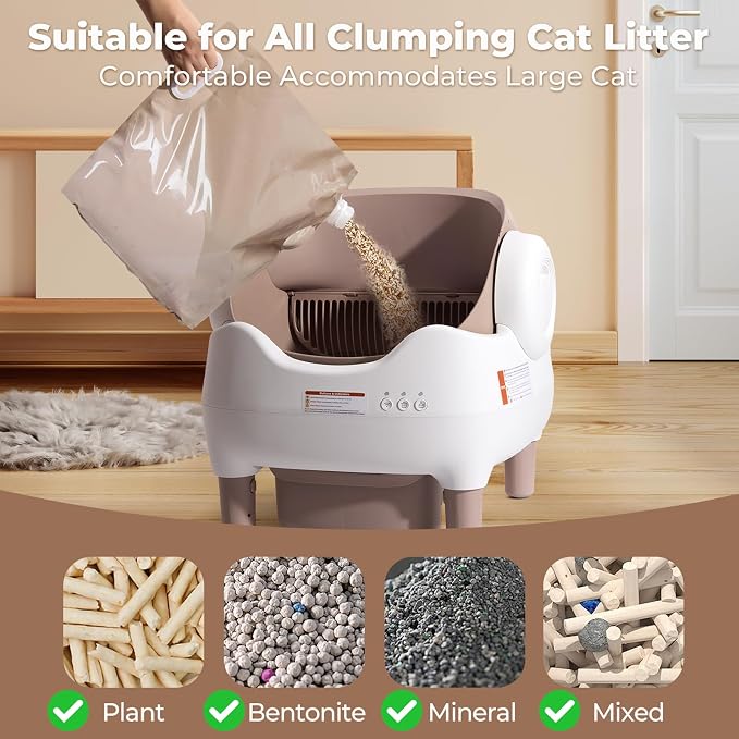 Automatic Litter Box Open Top: Self Cleaning Cat Litter Box Smart - Image 7