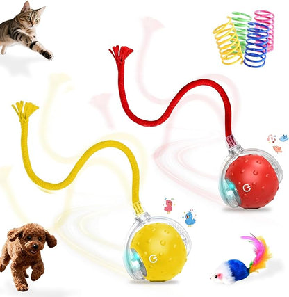 2-Pack Interactive Cat Toys Ball by Petayouj
