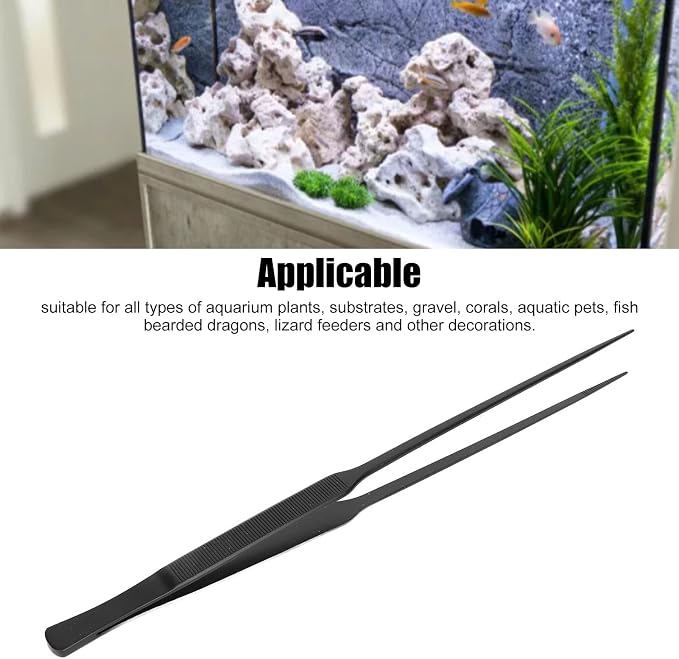 Stainless Steel Aquarium Tweezers, Aquarium Tools Kit, Aquarium Aquascaping Tool - Image 2