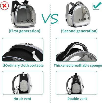 Portable Travel pet Backpack Carrier Hamster Bag Guinea Pig Bird Small Dog cat - Image 4