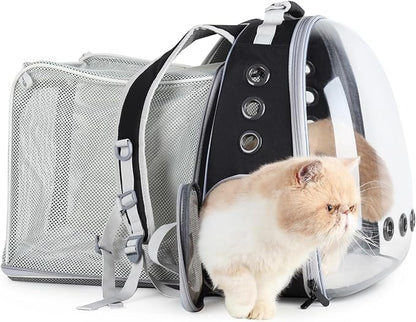 Lollimeow Cat Carrier Backpack, Expandable Bubble Pet Carrier by Lollimeow