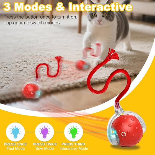 3-Pack Interactive Cat Toys Ball - Image 2