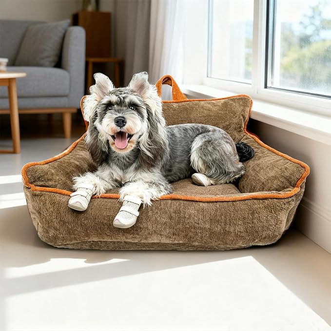 Orthopedic Dog Bed with Memory Foam, Washable Plush Pet Bed - Image 3