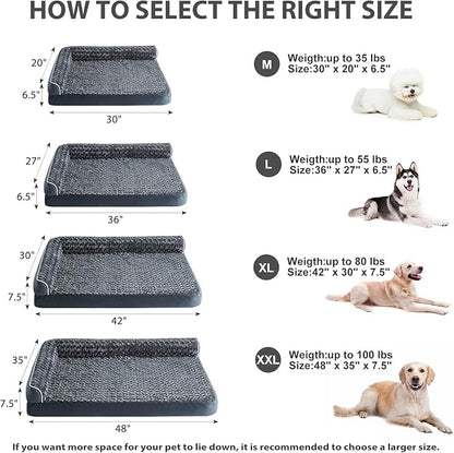 BFPETHOME Orthopedic Dog Beds for Large Dogs-Waterproof Sofa Dog Bed - Image 5