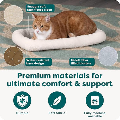 FurHaven Dog Bed for Small Dogs & Cats, Bolster Crate Pad - Image 5