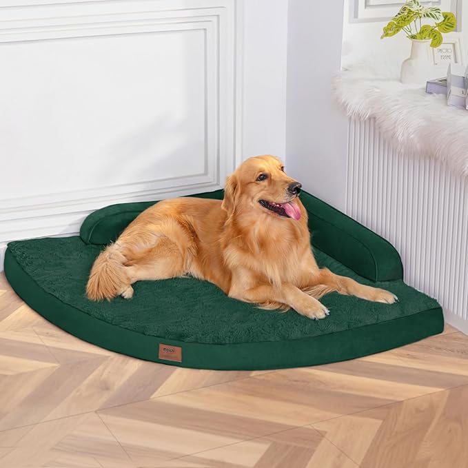Large Dog Bed - XL Orthopedic Egg-Crate Memory Foam Dog Beds by Mekiy