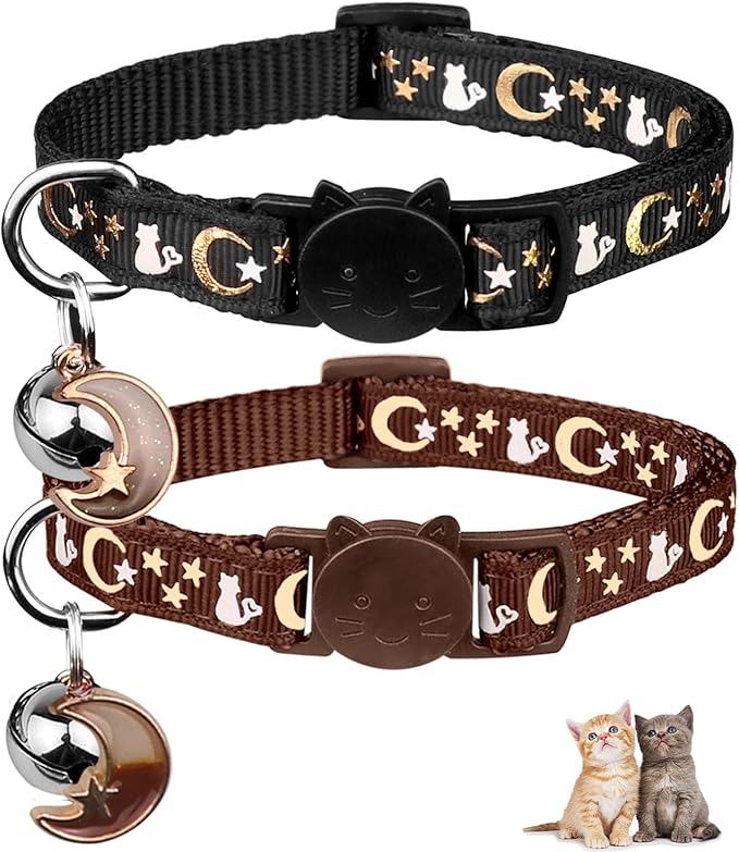 2PCS Breakaway Cat Collars by Baeuppit