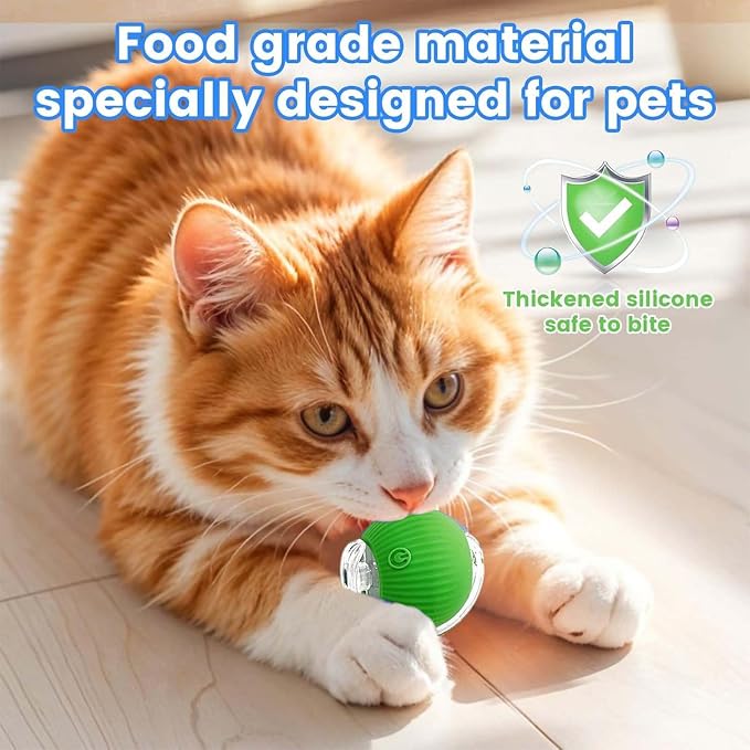 2 PCS Interactive Cat Toy Rolling Ball Chewie Viral Dog Ball - Image 4