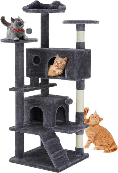 Sweetcrispy 54 Inch Cat Tree Tower, Indoor Cat Condo by Sweetcrispy