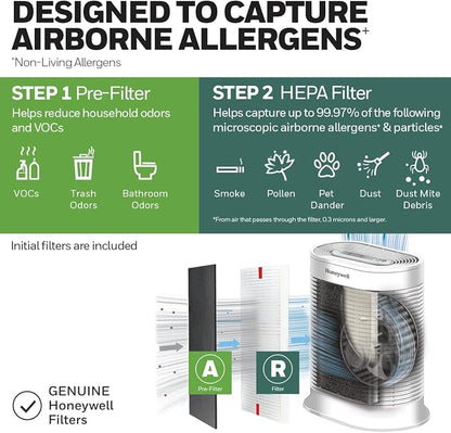 Honeywell HPA300 HEPA Air Purifier, Airborne Allergen Reducer - Image 6