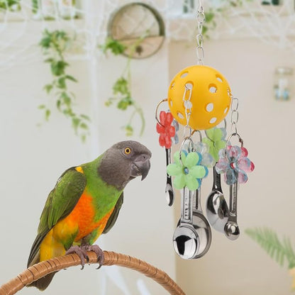 Hypeety Pet Parrot Toy Plastic Colorful Birds Ball - Image 6