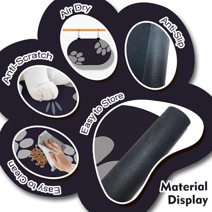 Dog Feeding Mat 24''x16'', Absorbent Pet Food Mat, No Stains Quick Dry Pet - Image 4