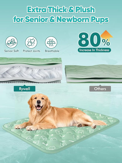Rywell Dog Cooling Mat 2.0, Nature Green, Long-Lasting Cool - Image 5