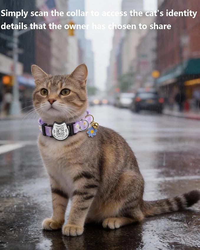 Cute Floral Breakaway Cat Collar - Image 2