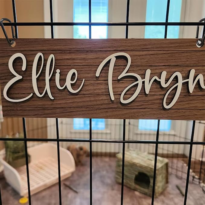 Personalized Dog Crate Sign Custom Dog Kennel Accessories Name Plate Doghouse - Image 5