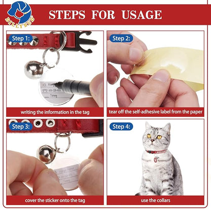 Leather Personalized Breakaway Cat Collar - Image 7