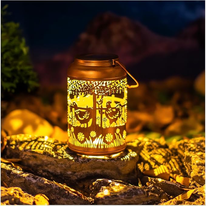 Chicken Solar Lanterns Outdoor Hanging Waterproof Solar Lights Chicken Gifts - Image 9