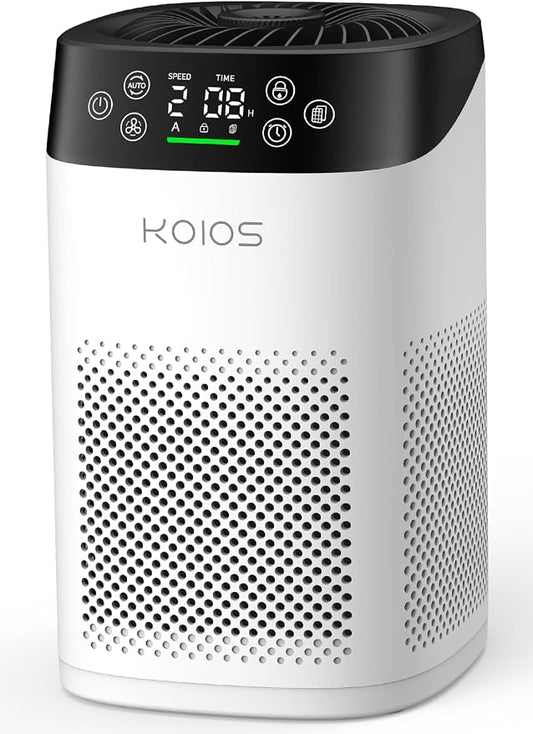 Air Purifiers for Bedroom Home, KOIOS H13 True HEPA Air Purifier for Large Room by KOIOS