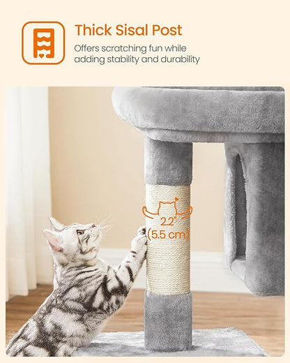 Feandrea Cat Tree, 33.1-Inch Cat Tower, Plush Condo - Image 6